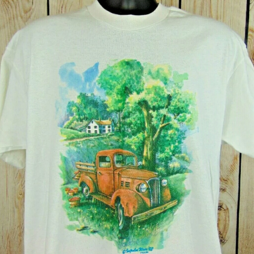 NOS 80s Dead Stock Single Stitch 'Pick Up Truck'